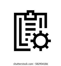 Paper clip mini line, icon, background and graphic. The icon is black and white, linear  flat, vector, pixel perfect, minimal, suitable for web and print. 