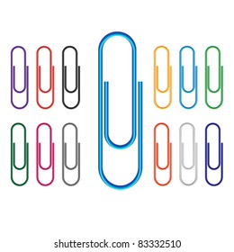 Paper Clip Multi Colored