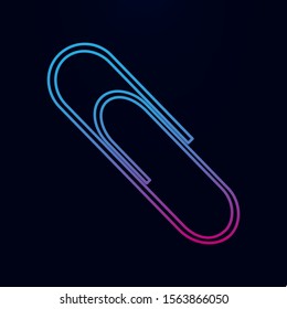Paper clip nolan icon. Simple thin line, outline vector of education icons for ui and ux, website or mobile application