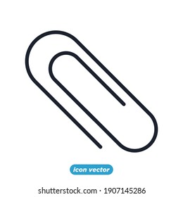paper clip office icon. paper clip for workspace and workplace symbol vector illustration.