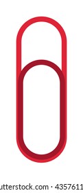Paper clip office supply vector holder