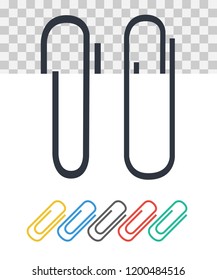 Paper Clip On Paper Fastener On Stock Vector (Royalty Free) 1200484516 ...