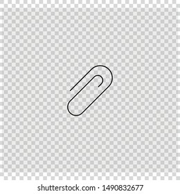 paper clip on an isolated background. Vector illustration