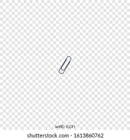 A paper clip on an isolated layer.