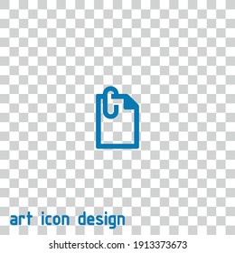 clip de papel sobre el icono del vector de papel en un fondo abstracto