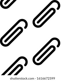 Paper clip pattern with variant color. Can looping x, y