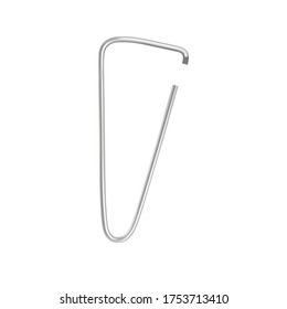 Paper clip. Realistic vector illustration. EPS10