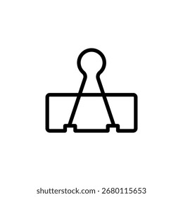 Signo de Clip de papel símbolo Vector Plantilla