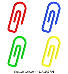 Paper Clip Staples Set Staples Different Stock Vector (royalty Free 