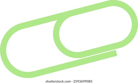 Paper Clip Stationery Vector Illustration