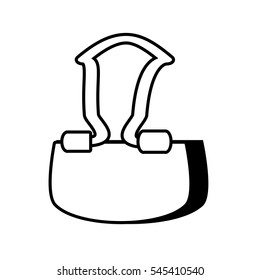 paper clip supplies outline vector illustration 10