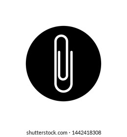 Paper Clip Symbol Icon Vector Design Illustration