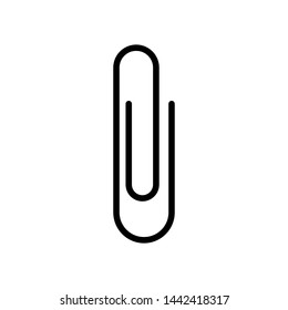 Paper Clip Symbol Icon Vector Design Illustration