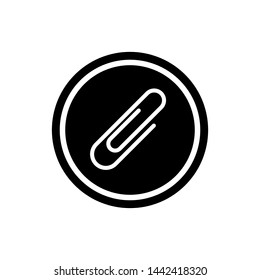 Paper Clip Symbol Icon Vector Design Illustration