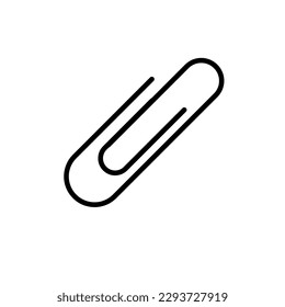 Paper Clip Symbol Icon Vector Design Illustration on white background..eps