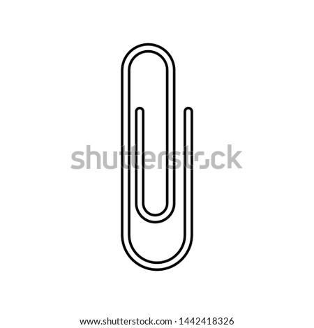 Paper Clip Symbol Icon Vector Design Illustration