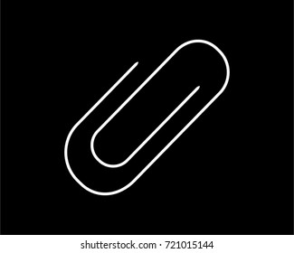 paper clip thin line icon