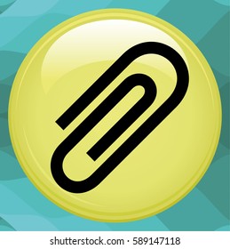 Paper clip. Vector