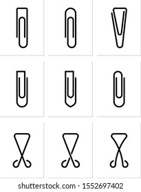 Paper Clip Vector art Illustration