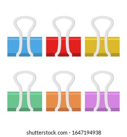 Paper clip vector design illustration isolated on white background
