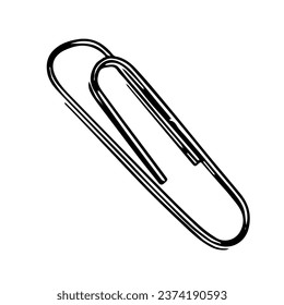 Paper clip. Vector graphics, eps