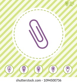 paper clip vector icon