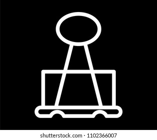 Paper Clip Vector Icon