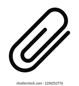 Paper clip vector icon