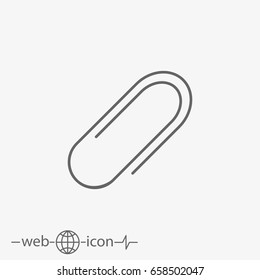paper clip vector icon