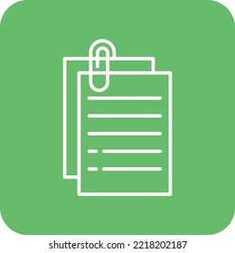 Paper Clip vector icon. Can be used for printing, mobile and web applications.