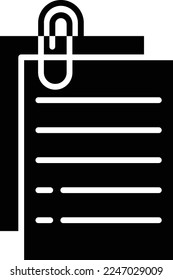 Paper Clip vector icon. Can be used for printing, mobile and web applications.