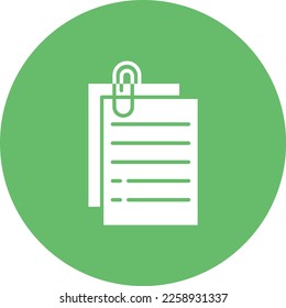Paper Clip vector icon. Can be used for printing, mobile and web applications.