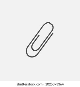 paper clip vector icon eps10