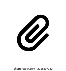 Paper clip vector icon isolated on white background. Attach file symbol. Vector EPS 10