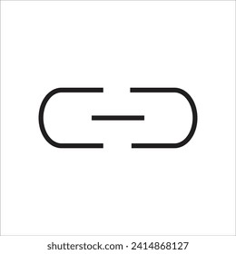 paper clip vector icon line template