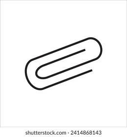 Vektorsymbol-Vorlage für Papierklammer