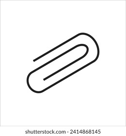 plantilla de línea de icono del vector de clip