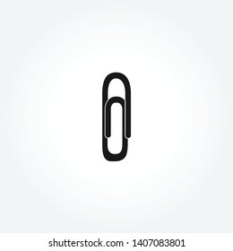 paper clip vector icon on white background