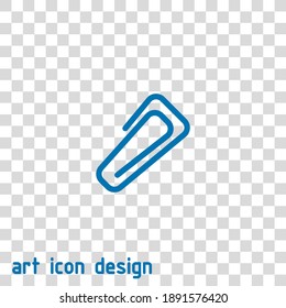 icono vectorial de clip de papel en un fondo abstracto