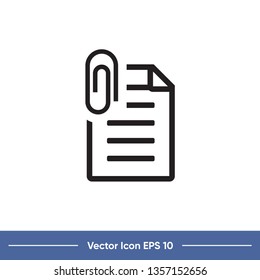 paper clip vector icon template