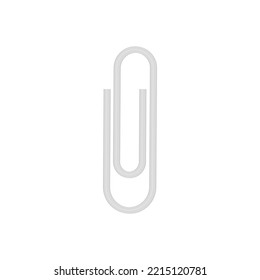 Paper clip vector isolated on white background.Realistic paper clip icon.