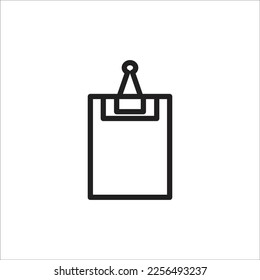 Papier-Clip-Vektorsymbol