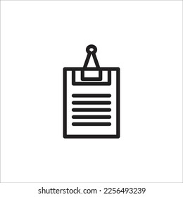 paper clip vector line new icon