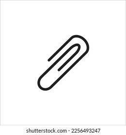 paper clip vector line new icon