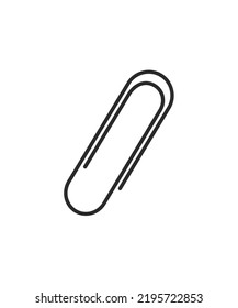 Paper clip  vector on white background 