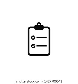 paper clipbiard icon vector logo template