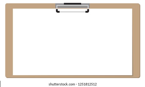paper clipboard border vector. free space for text.
