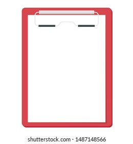 paper clipboard border vector. free space for text. Paper blank.