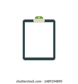 paper clipboard border vector. free space for text.