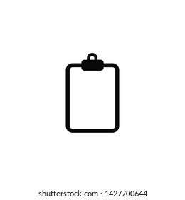 paper clipboard icon vector logo template